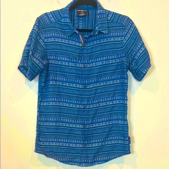 Sherpa Adventure Gear Men's Organic Cotton Short Sleeve Button Down Shirt Small - Picture 1 of 8